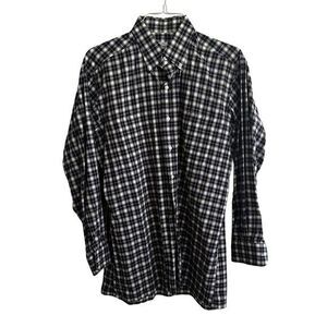 MAUS & HOFFMAN‎ Men's Plaid Dress Shirt Size Large